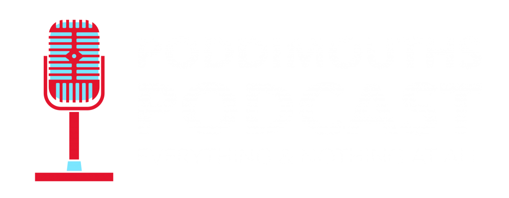 PoddiMouths Logo White